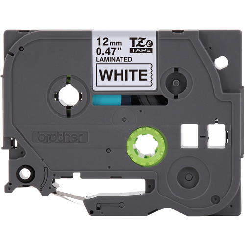 Tze Tape Cartridges, 12 mm x 26-1/4', Black on White Sécurité Médic
