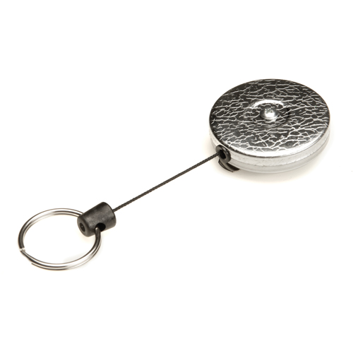 D&eacute;rouleurs autor&eacute;tractables originaux #485-HDK, Chrome, C&acirc;ble 48", Fixation Agrafe de ceinture Sécurité Médic