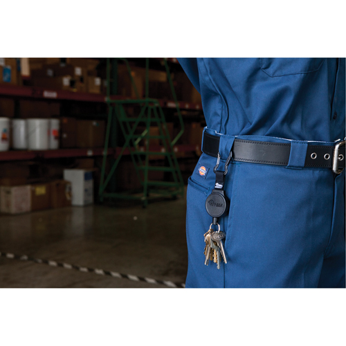 Mid6 Series Mid Size Retractors #6, Polycarbonate, 36" Cable, Belt Clip Attachment Sécurité Médic