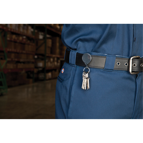 Retractable Mini-Bak&reg; Key Rings, Plastic, 36" Cable, Belt Clip Attachment Sécurité Médic