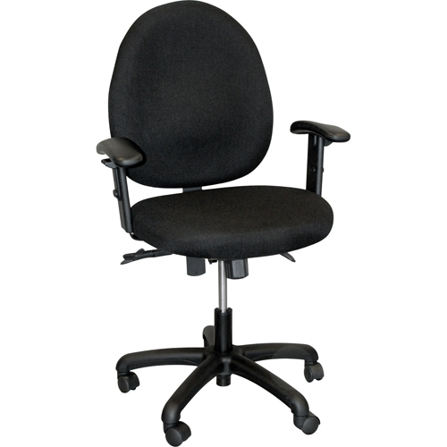 900 Series Mid-Back Ergonomic Steno Chair, Drafting, Adjustable Height, 250 lbs. Capacity Sécurité Médic