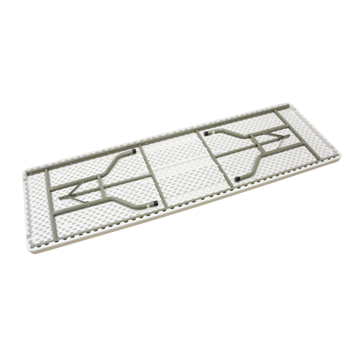Folding Table, Rectangular, 96" L x 30" W, Polyethylene, White Sécurité Médic