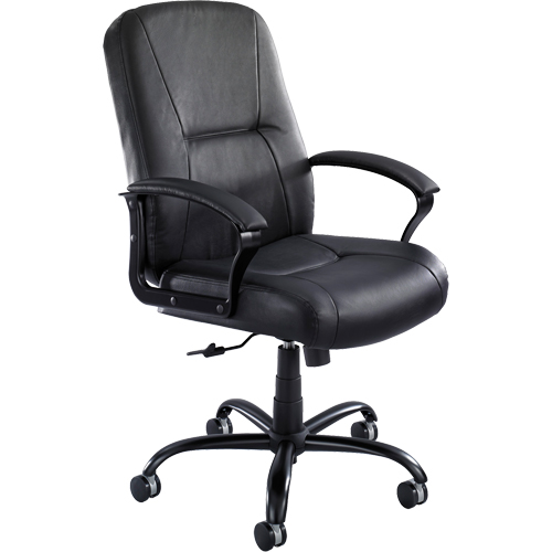 Serenity Big & Tall Chair, Leather, Black, 500 lbs. Capacity Sécurité Médic