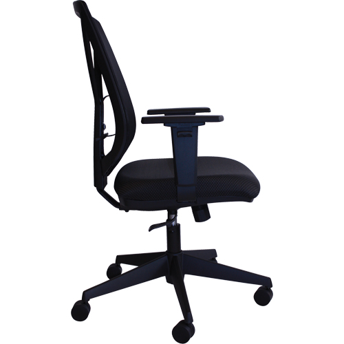 Activ A-47 Synchro Office Chair, Fabric, Black, 275 lbs. Capacity Sécurité Médic