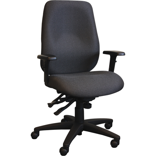 Chaises ergonomiques Cierra , Tissu, Noir, Capacit&eacute; 275 lb Sécurité Médic