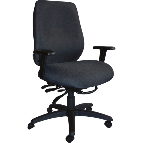 Cierra Heavy Duty Ergonomic Chairs, Fabric, Black, 400 lbs. Capacity Sécurité Médic