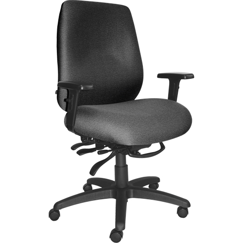 Cierra Heavy Duty Ergonomic Chairs, Fabric, Grey, 400 lbs. Capacity Sécurité Médic