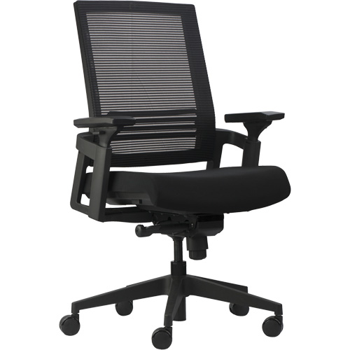 Chaises de bureau A-37 Activ, Mailles, Noir, Capacit&eacute; 275 lb Sécurité Médic