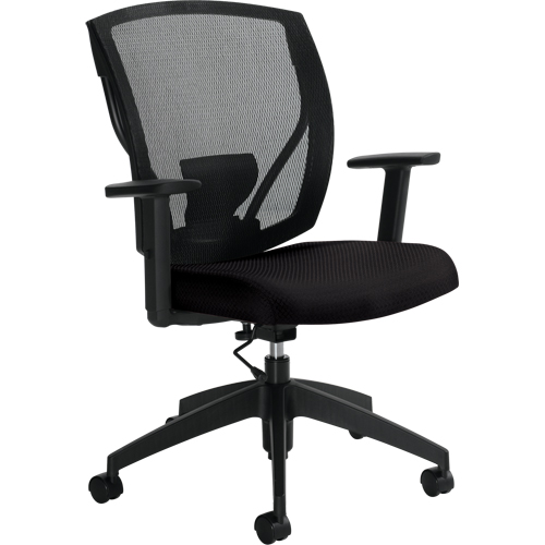 Chaises de travail, Tissu, Noir, Capacit&eacute; 300 lb Sécurité Médic