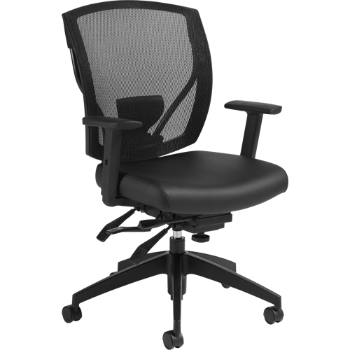 Chaises &agrave; bras Multi-Tilter, Vinyle, Noir, Capacit&eacute; 300 lb Sécurité Médic