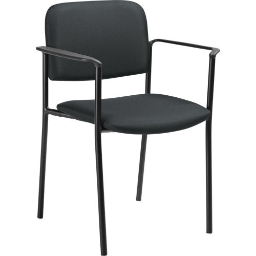 Stacking Chairs, Fabric, 32" High, 300 lbs. Capacity, Charcoal Sécurité Médic