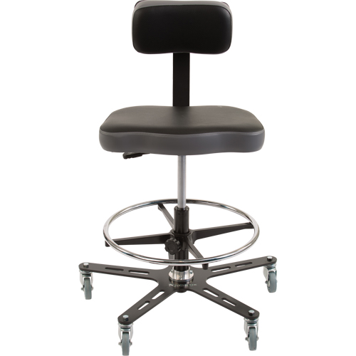 TF160 Industrial Grade Ergonomic Chair, Mobile, Adjustable Height, 300 lbs. Capacity Sécurité Médic
