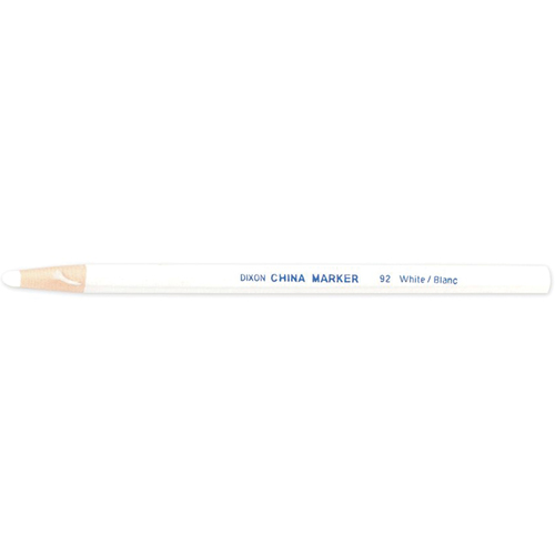 Dixon&reg; China Marker - White, White Sécurité Médic