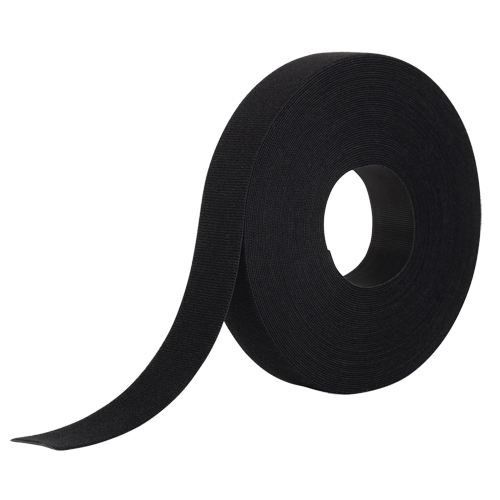 One-Wrap&reg; Fastener Tape, Hook & Loop, 25 yds x 1", Self-Grip, Black Sécurité Médic