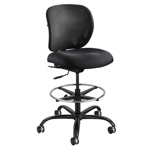 Vue Heavy-Duty Stool, Nylon, Black, 350 lbs. Capacity Sécurité Médic