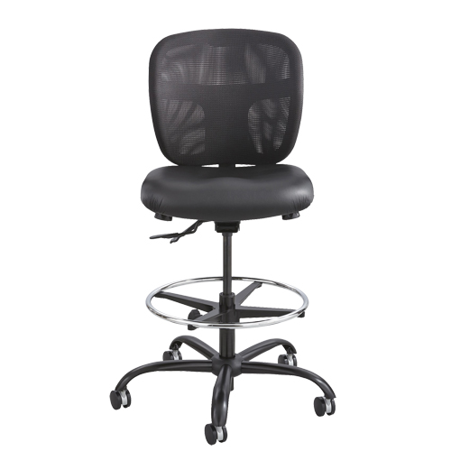 Tabouret robuste Vue, Vinyle, Noir, Capacit&eacute; 350 lb Sécurité Médic
