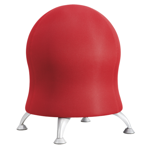 Zenergy Ball Chair, Fabric, Red, 250 lbs. Capacity Sécurité Médic