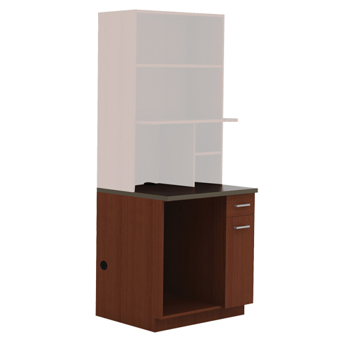 Armoire modulaire, M&eacute;lamine, 39" h x 36" la x 25" P, Acajou Sécurité Médic