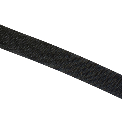 Ruban d'attaches, Crochet, 25 vg x 3/4", Cousu, Noir Sécurité Médic