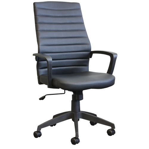 Activ A-128 Office Chair, Polyurethane, Black, 275 lbs. Capacity Sécurité Médic