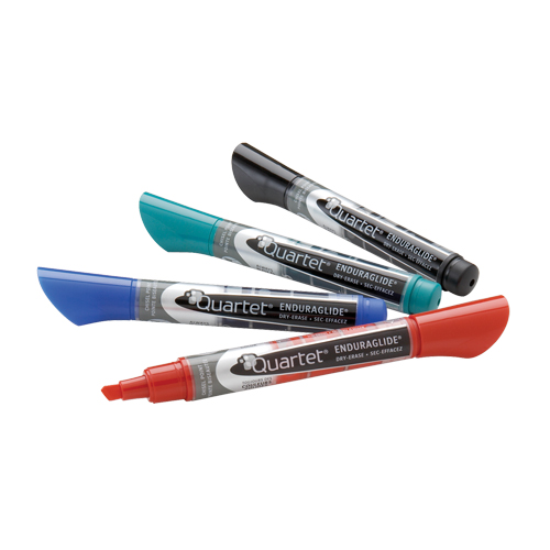 EnduraGlide&reg; Dry-Erase Markers, Assorted, Chisel Tip Sécurité Médic