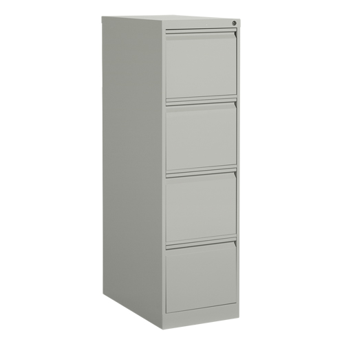 Classeur vertical, Acier, 4 tiroirs, 15-1/7" la x 25" p x 52" h, Gris Sécurité Médic