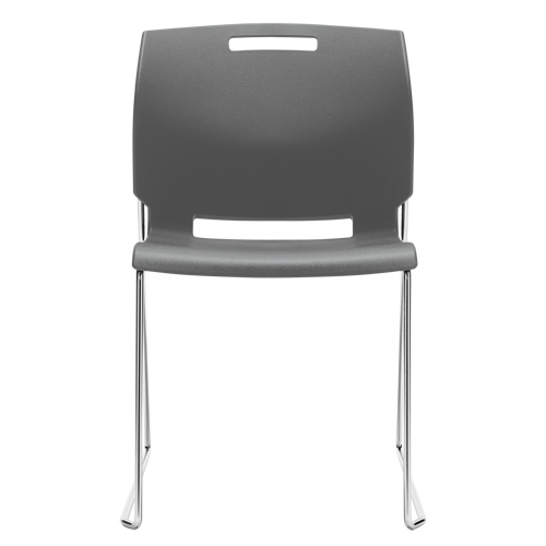 Chaise, Plastique, Hauteur 32-1/2", Capacit&eacute; 300 lb, Gris Sécurité Médic