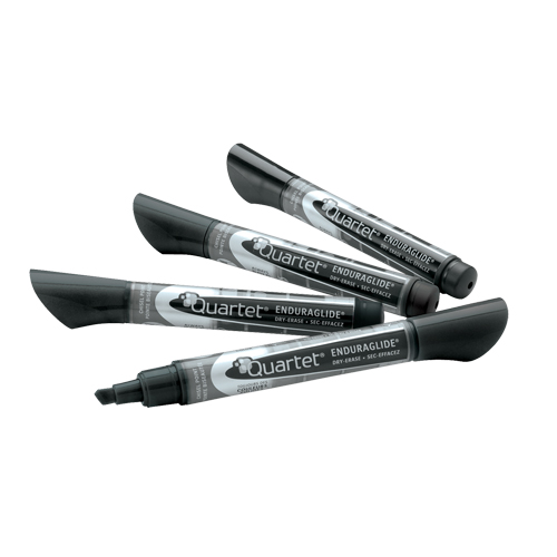 EnduraGlide&reg; Dry-Erase Markers, Black, Chisel Tip Sécurité Médic
