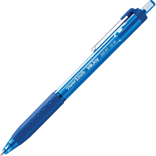 Stylo Inkjoy 300RT, Bleu, 1 mm, R&eacute;tractable Sécurité Médic