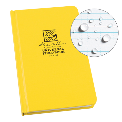 Bound Book, Hard Cover, Yellow, 160 Pages, 4-5/8" W x 7-1/4" L Sécurité Médic