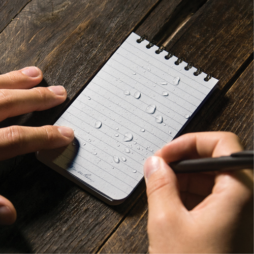Pocket Top-Spiral Notebook, Soft Cover, Black, 100 Pages, 3" W x 5" L Sécurité Médic