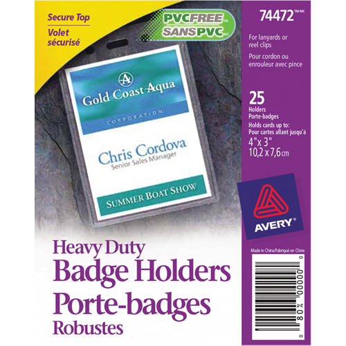 Heavy-Duty Badge Holder Sécurité Médic