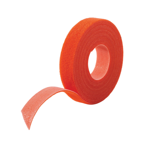 Ruban pour gestion des c&acirc;bles One-Wrap, Boucle et crochet, 25 vg x 5/8", Auto-aggripant, Orange Sécurité Médic