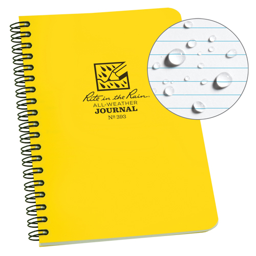 Side-Spiral Notebook, Soft Cover, Yellow, 64 Pages, 4-5/8" W x 7" L Sécurité Médic