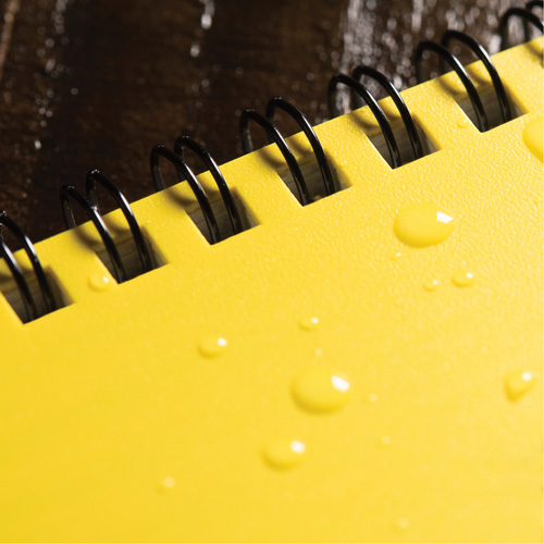 Side-Spiral Notebook, Soft Cover, Yellow, 64 Pages, 4-5/8" W x 7" L Sécurité Médic
