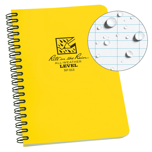 Side-Spiral Notebook, Soft Cover, Yellow, 64 Pages, 4-5/8" W x 7" L Sécurité Médic