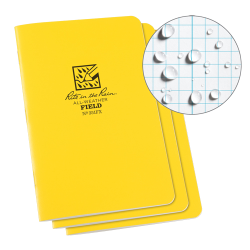 Notebook, Soft Cover, Yellow, 48 Pages, 4-5/8" W x 7" L Sécurité Médic