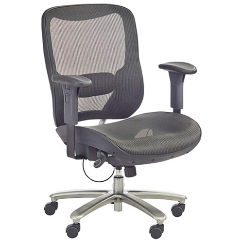 Chaise &eacute;conomique pour personnes de taille forte ou grandes, Mailles, Noir, Capacit&eacute; 450 lb Sécurité Médic