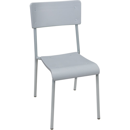 Ventura Stacking Chair, Polypropylene, 36" High, 300 lbs. Capacity, Grey Sécurité Médic