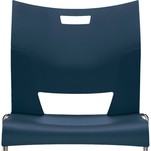 Chaise de formation sans bras Duet, Plastique, Hauteur 33-1/4", Capacit&eacute; 350 lb, Bleu Sécurité Médic