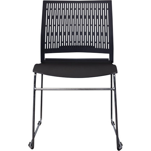 Activ Series Stacking Chairs, Polypropylene, 32-3/8" High, 275 lbs. Capacity, Black Sécurité Médic