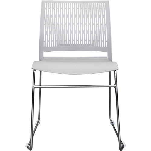 Chaises empilables s&eacute;rie Activ, Polypropyl&egrave;ne, Hauteur 32-3/8", Capacit&eacute; 275 lb, Gris Sécurité Médic
