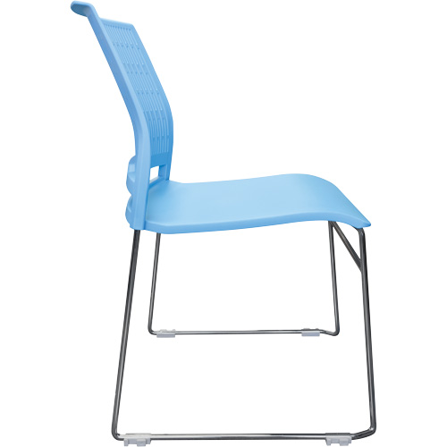 Chaises empilables s&eacute;rie Activ, Polypropyl&egrave;ne, Hauteur 32-3/8", Capacit&eacute; 275 lb, Bleu Sécurité Médic