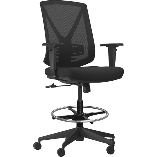 Activ Series Premium Synchro-Tilt Adjustable Chair, Fabric/Mesh, Black, 275 lbs. Capacity Sécurité Médic
