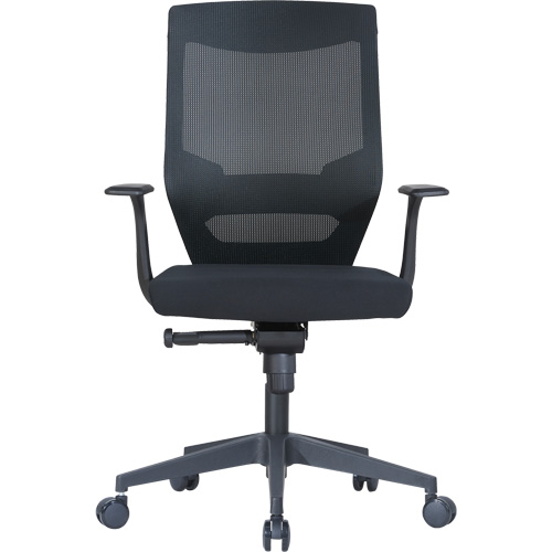 Chaise de bureau ajustable &agrave; basculement synchronis&eacute; s&eacute;rie Activ, Tissu/Mailles, Noir, Capacit&eacute; 275 lb Sécurité Médic