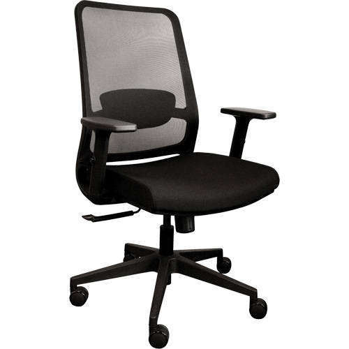 Activ Series Synchro-Tilt Office Chair, Fabric/Mesh, Black, 275 lbs. Capacity Sécurité Médic