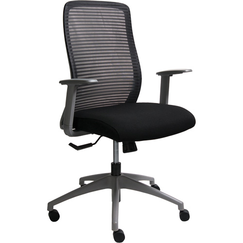 Era Series Adjustable Office Chair, Fabric/Mesh, Black, 275 lbs. Capacity Sécurité Médic