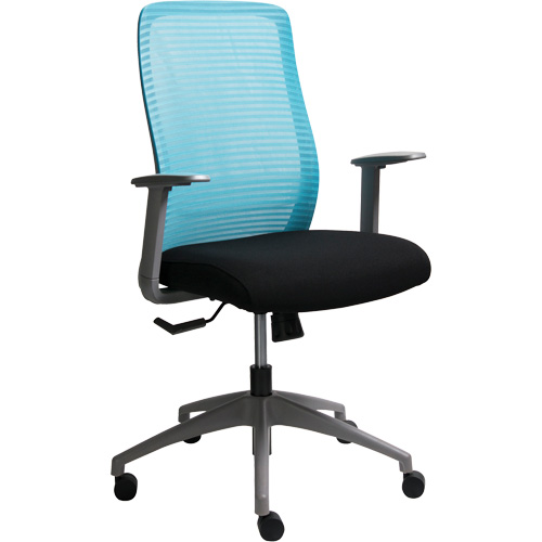 Era Series Adjustable Office Chair, Fabric/Mesh, Blue, 275 lbs. Capacity Sécurité Médic