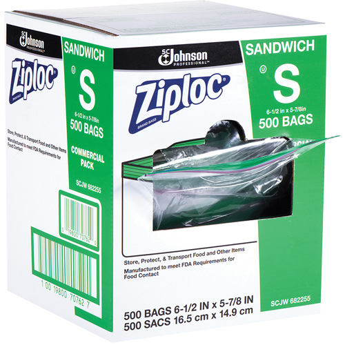 Sacs &agrave; sandwichs Ziploc Sécurité Médic