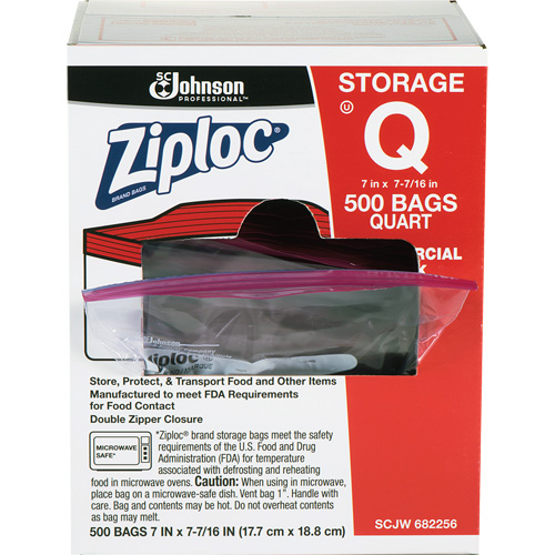 Ziploc&reg; Double Zip Food Storage Bags Sécurité Médic